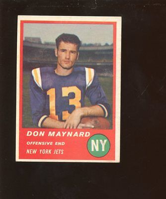 1963 Fleer Football Card #15 Don Maynard EX+