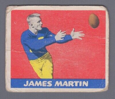 1948 Leaf #24 James Martin Notre Dame Rookie Football Card Low Grade