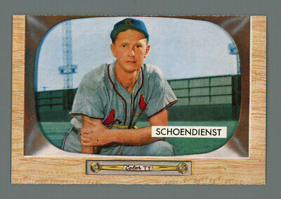 1955 Bowman #29 Red Schoendienst St. Louis Cardinals Baseball Card NM o/c