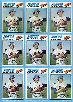 1977 Topps #94 Craig Swan New York Mets Lot of 61 Baseball Cards NM   