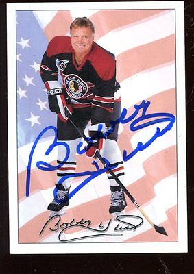 1992 Hockey Card Bobby Hull Autographed Hologram