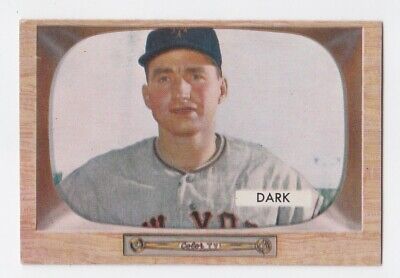 1955 Bowman #2 Al Dark New York Giants Baseball Card EX - EX+ ap wrk tr