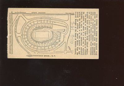 October 12 1935 NCAA Football Ticket Stub California vs Stanford EXMT