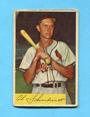 1954 Bowman #110 Red Schoendienst St. Louis Cardinals Baseball Card Low Grade