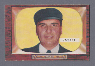 1955 Bowman #291 Frank Dascoli Umpire Baseball Card EX o/c