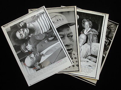 Lot of 4 Original 1973-76 Wire Photographs of Jesse Owens