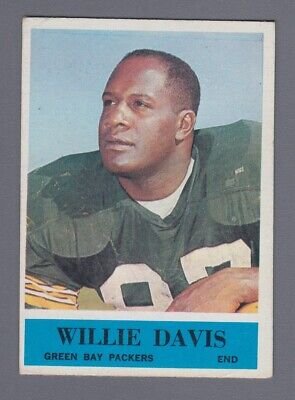 1964 Philadelphia #72 Willie Davis Green Bay Packers Rookie Football Card V/E lc