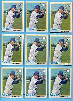 1978 Topps #653 Ron Hodges New York Mets Lot of 78 Baseball Cards NM   