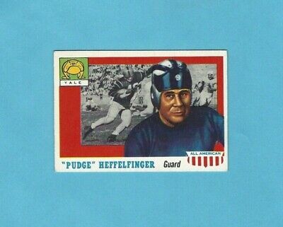 1955 Topps All-American #18 Pudge Heffelfinger Yale Rookie Football Card