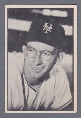 1953 Bowman Black & White #3 Bill Rigney New York Giants Baseball Card VG+