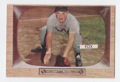 1955 Bowman #33 Nellie Fox Chicago White Sox Baseball Card EX+