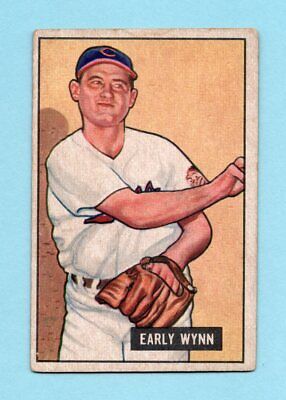 1951 Bowman #78 Early Wynn Cleveland Indians Baseball Card Vg/Ex