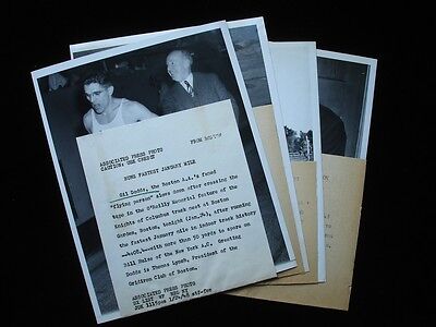 Lot of 4 Original 1940's Gilbert Dodds Wire Photographs