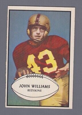 1953 Bowman #87 John Williams Washington Redskins Football Card Ex/Mt o/c