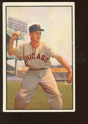 1953 Bowman Color Baseball Card #18 Nellie Fox EX+