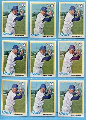 1978 Topps #653 Ron Hodges New York Mets Lot of 78 Baseball Cards NM   