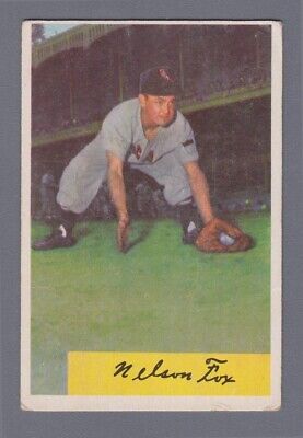 1954 Bowman #6 Nellie Fox Chicago White Sox Baseball Card VG wrk/cres