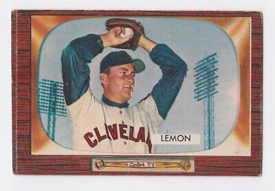 1955 Bowman #191 Bob Lemon Cleveland Indians Baseball Card VG+ app cres