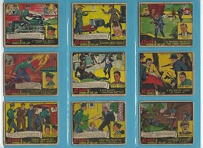 1935-37 G-Men & Heroes of The Law Lot of 42 Different Non Sports Cards copyrt  