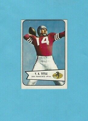 1954 Bowman #42  Y A Tittle San Francisco 49er's Football Card