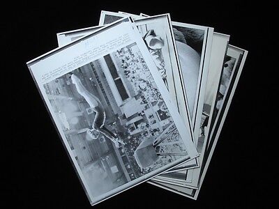 Lot of 5 Original 1973 Olga Korbut 8" x 11" Wire Photographs