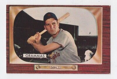 1955 Bowman #186 Alex Grammas St. Louis Cardinals Baseball Card EX+