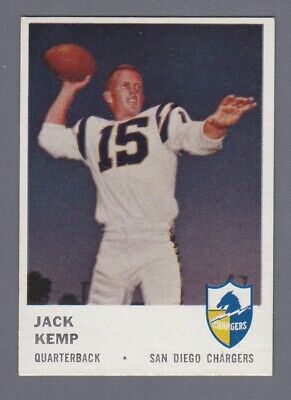 1961 Fleer #155 Jack Kemp San Diego Chargers Football Card NM