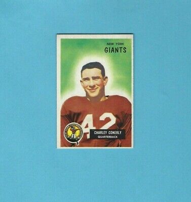 1955 Bowman #16 Charley Conerly New York Giants Football Card