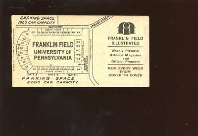 October 27 1934 NCAA Football Ticket Stub Navy vs Pennsylvania