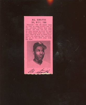 May 23 1962 Chicago White Sox Ticket Stub With Al Smith Verso EX+