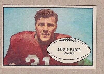 1953 Bowman #16 Eddie Price New York Giants Football Card Ex/Mt o/c