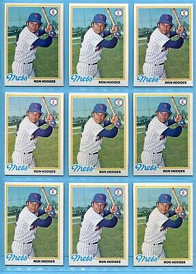 1978 Topps #653 Ron Hodges New York Mets Lot of 78 Baseball Cards NM   