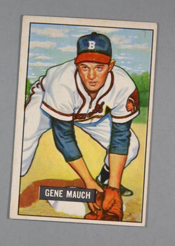 1951 Bowman Baseball #312 Gene Mauch EX+