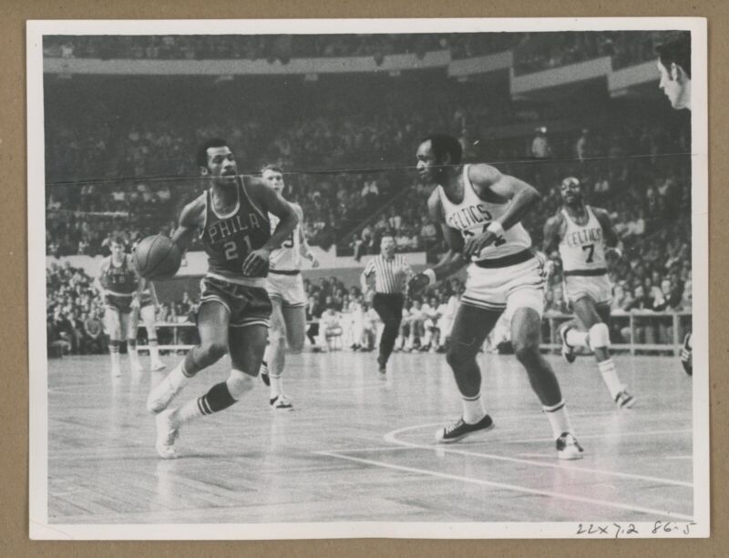 Sam Jones Boston Celtics 1969 NBA Playoffs 8x10 Press Photo from Boston Herald