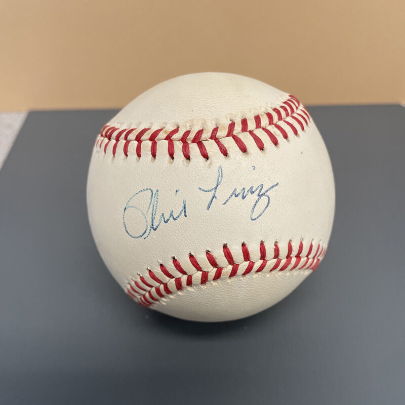 Phil Linz Yankees Signed ONL Baseball Auto with B&E Hologram