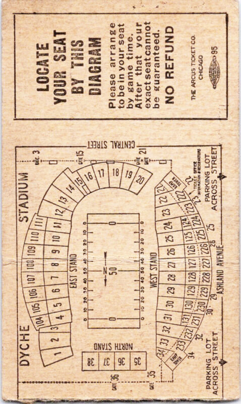 Sept. 30, 1950 Iowa State vs. Northwestern Ticket Stub