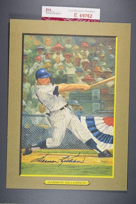 Harmon Killebrew Signed Perez Steele Great Moments Auto with JSA Cert