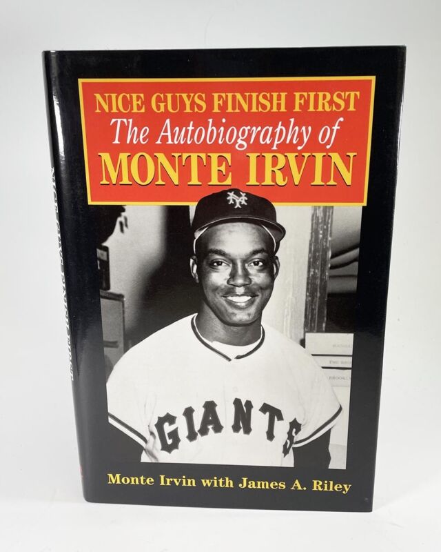 Monte Irvin Signed Book “Nice Guys Finish First”