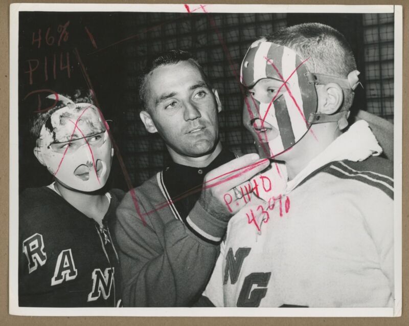 Jacques Plante circa 1960s 8x10 Press Photo