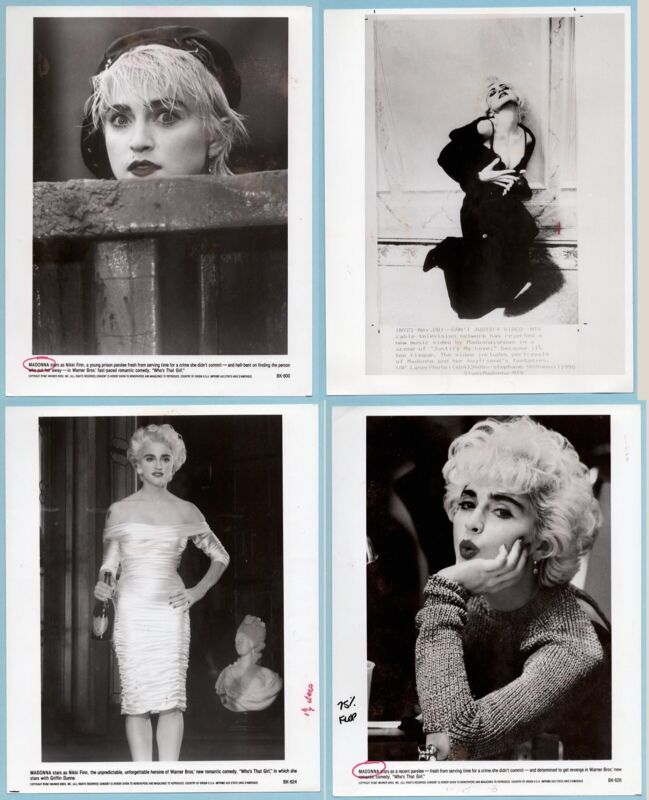 Madonna Lot of  29 Different 8x10 Original WirePhoto Press Photos