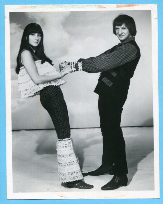 Sonny & Cher “Early Promo Shot” Vintage 8x10 Original Press Photo