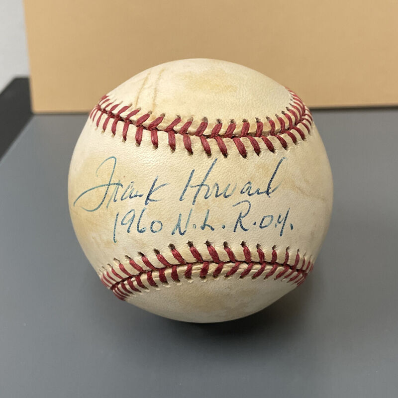 Frank Howard ”1960 N.L. R.O.Y." Signed ONL Baseball Auto with B&E Hologram