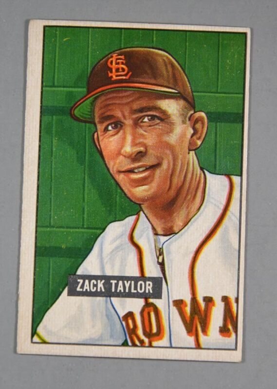 1951 Bowman Baseball #315 Zack Taylor EX+