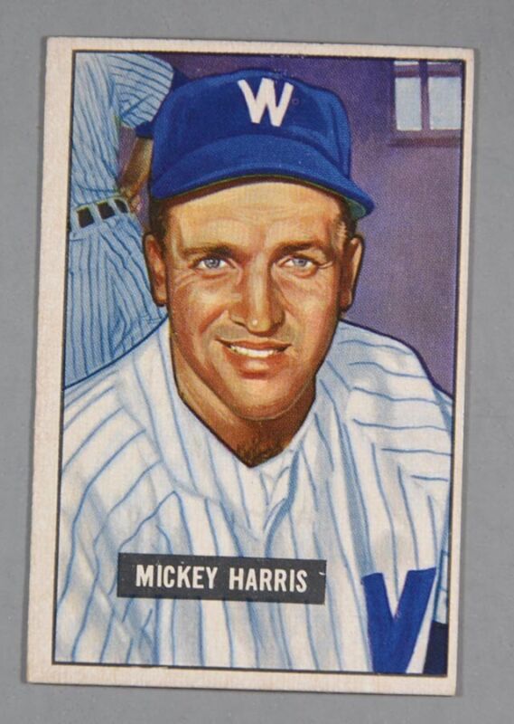 1951 Bowman Baseball #311 Mickey Harris EX+