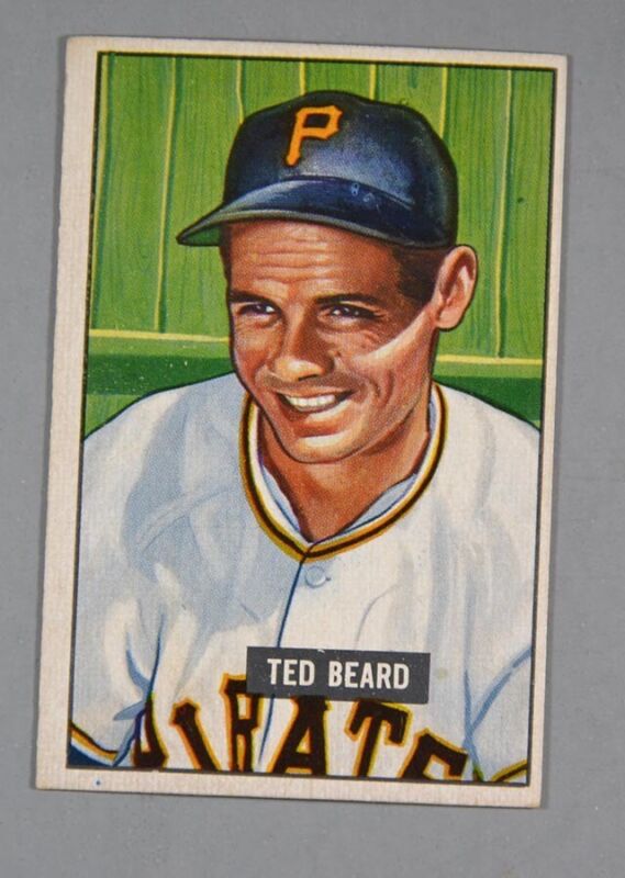 1951 Bowman Baseball #308 Ted Beard EX+