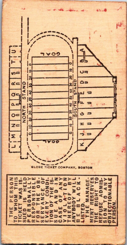 Oct 21, 1939 Holy Cross vs. Brown Ticket Stub