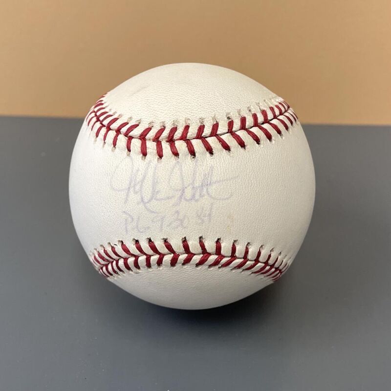 Mike Witt “PG 9-30-84” Angels Signed OAL Budig Baseball Auto with B&E Hologram