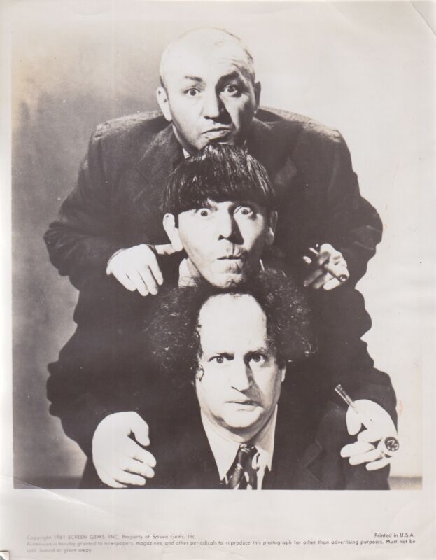 The 3 Stooges 1961 Screen Gems 8x10 Press Photo #3