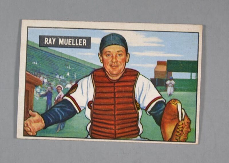 1951 Bowman Baseball #313 Ray Mueller EX+