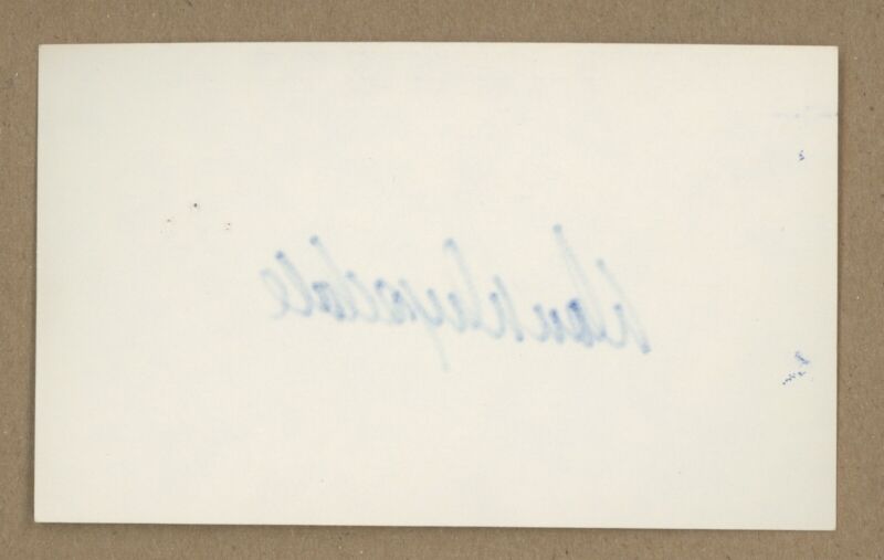 Don Drysdale Signed Index Card Auto with B&E Hologram